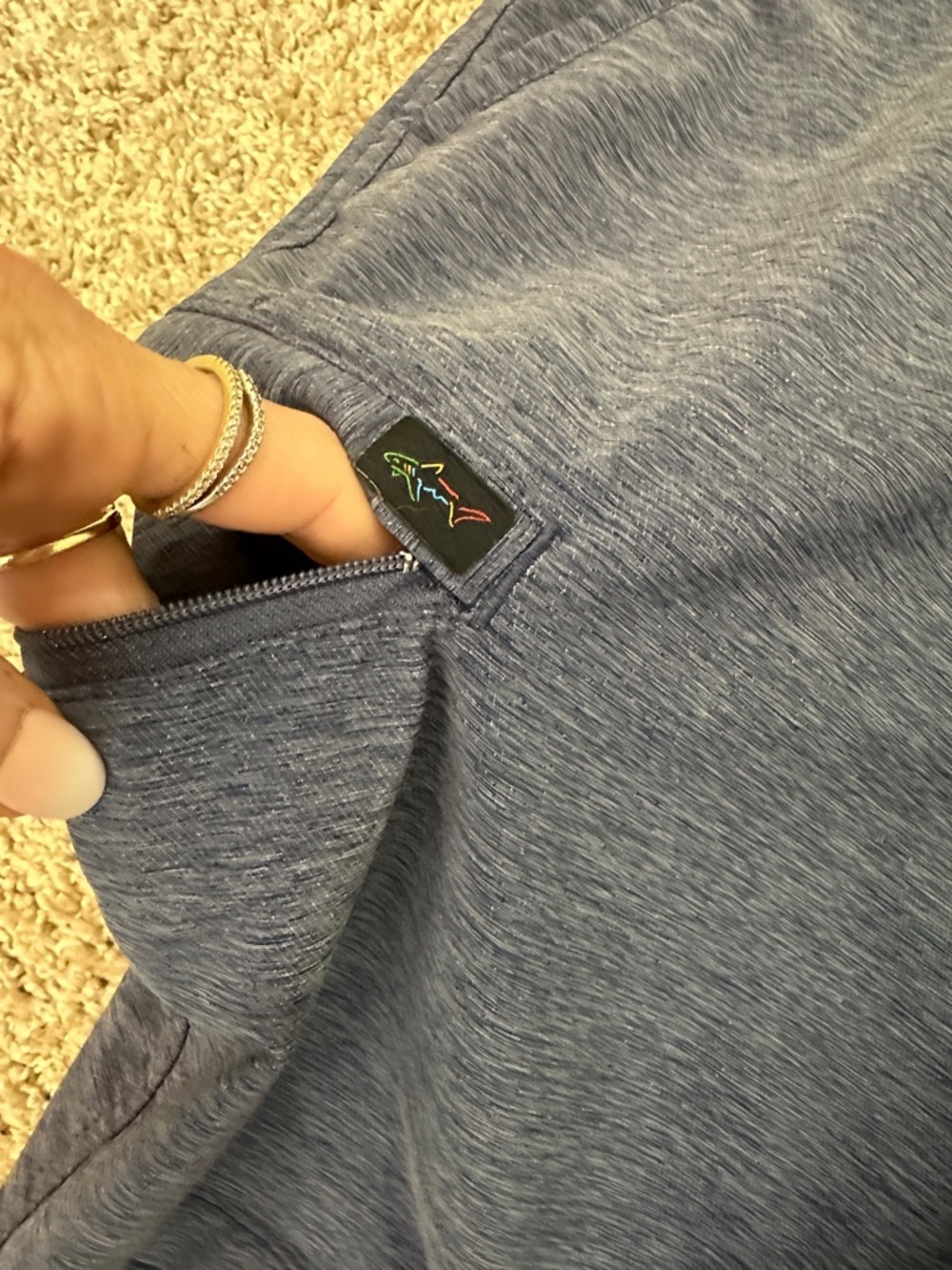 Greg Norman Navy Performance Stretch Shorts Men's Size 34 - Picture 5 of 5